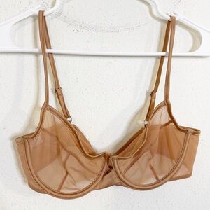 House of CB sheer nude Underwire Bra